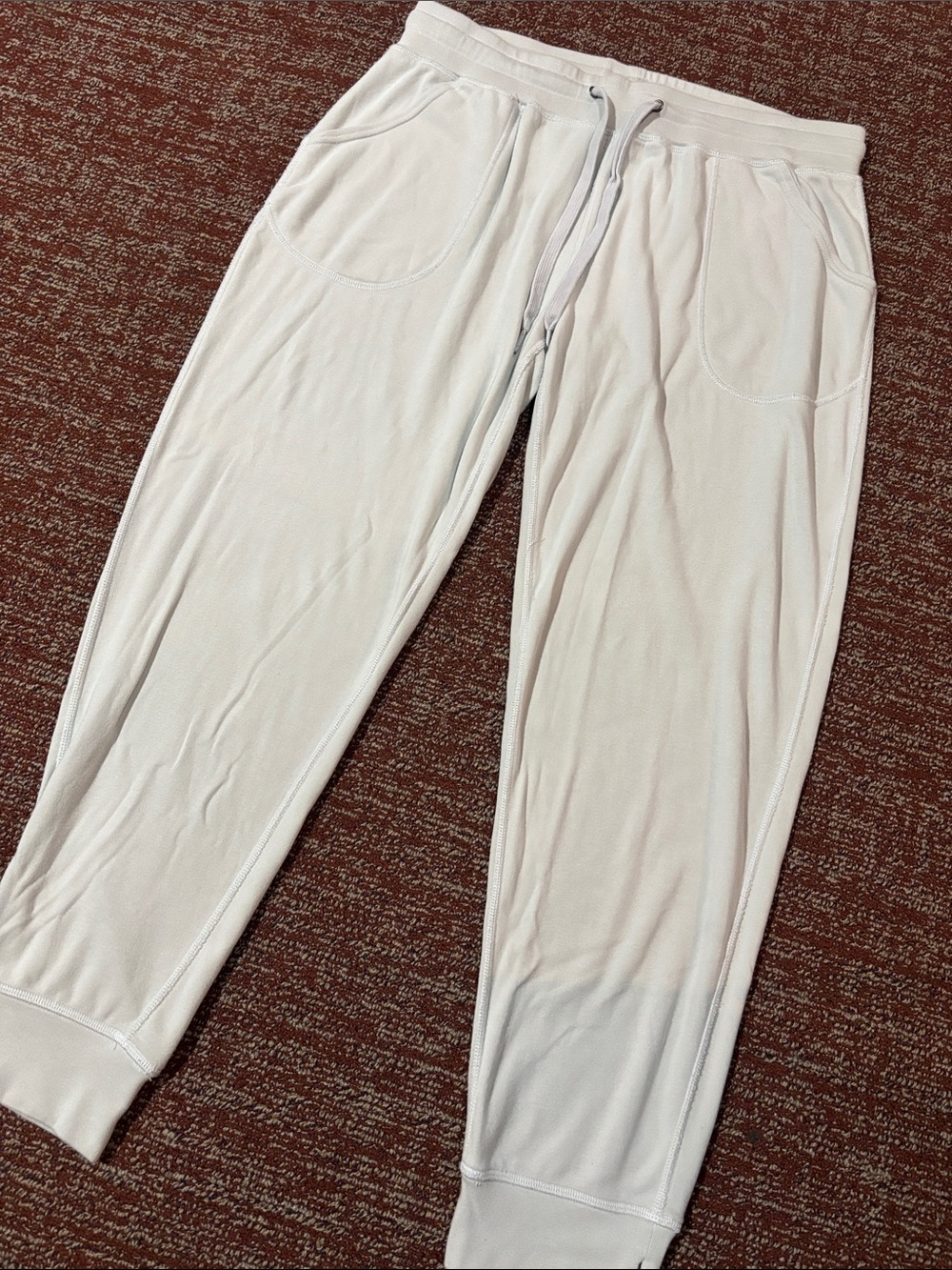 Faceplant dream sweatpants soft cozy bamboo pastel blue cropped lounge pant M